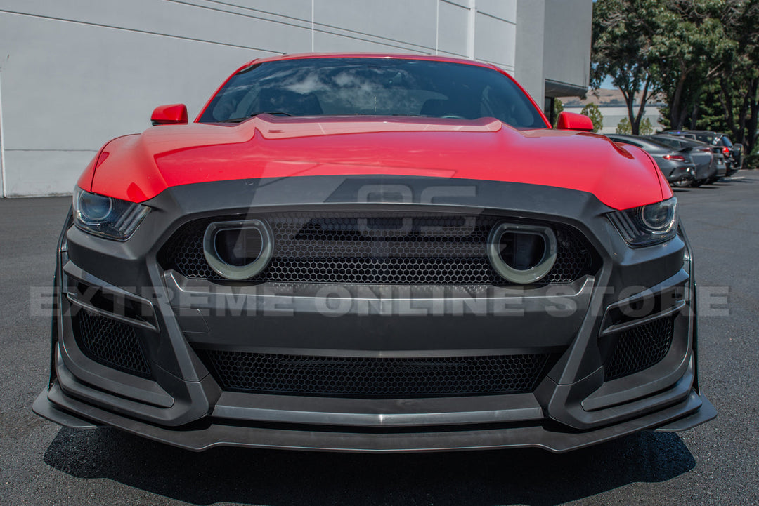 2015-17 Ford Mustang GT500 Conversion Front Bumper Kit (W/LED Grille)