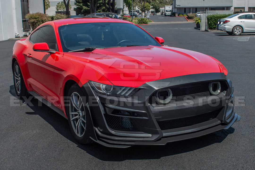 2015-17 Ford Mustang GT500 Conversion Front Bumper Kit (W/LED Grille)