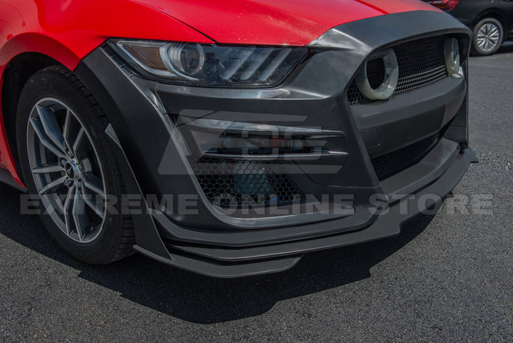 2015-17 Ford Mustang GT500 Conversion Front Bumper Kit (W/LED Grille)