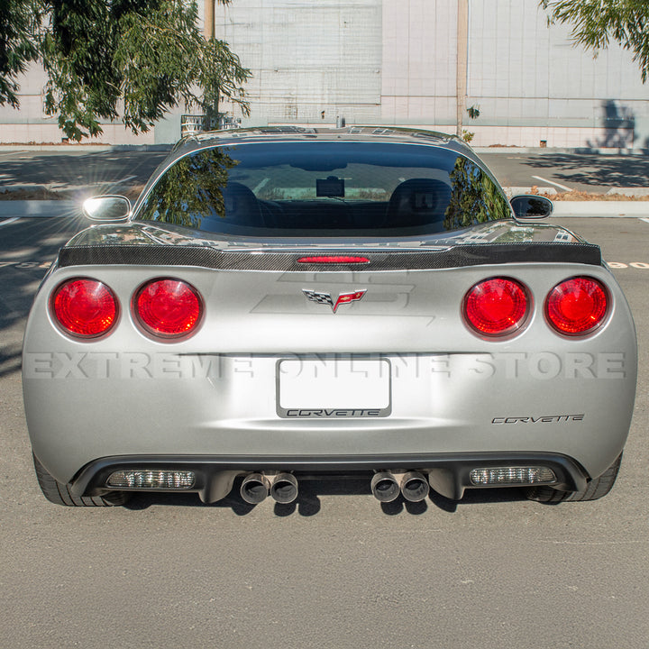 Corvette C6 ZR1 DRY CARBON FIBER Conversion Rear Trunk Spoiler