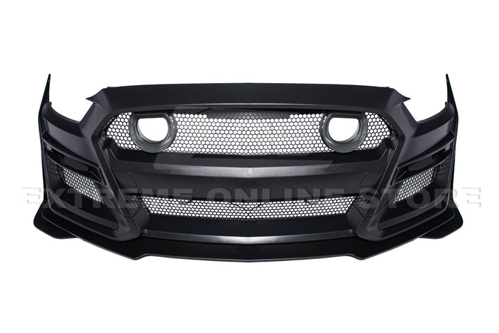 2015-17 Ford Mustang GT500 Conversion Front Bumper Kit (W/LED Grille)