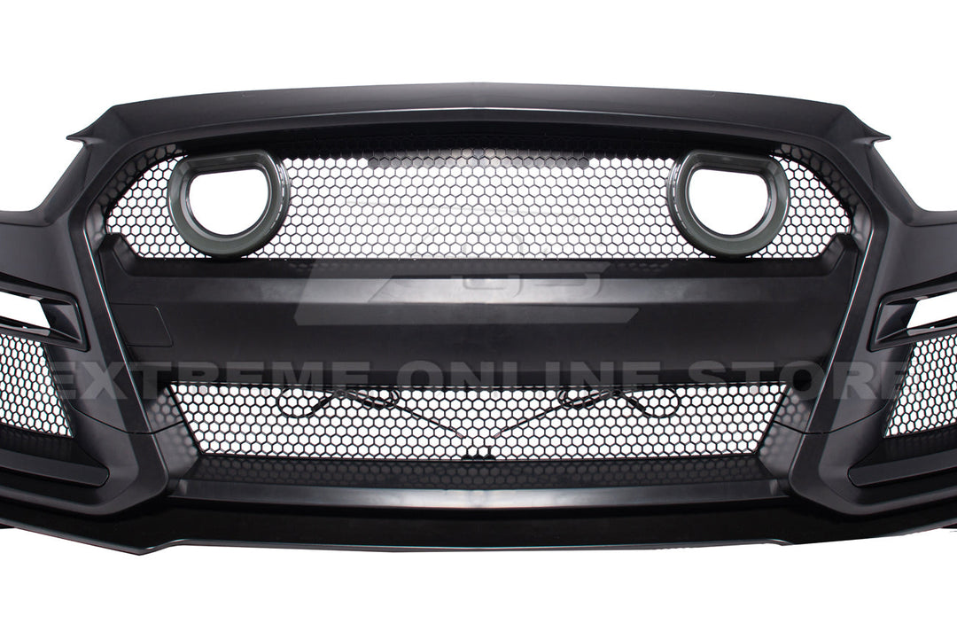 2015-17 Ford Mustang GT500 Conversion Front Bumper Kit (W/LED Grille)