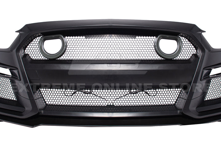 2015-17 Ford Mustang GT500 Conversion Front Bumper Kit (W/LED Grille)