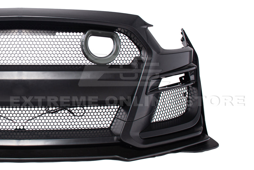 2015-17 Ford Mustang GT500 Conversion Front Bumper Kit (W/LED Grille)