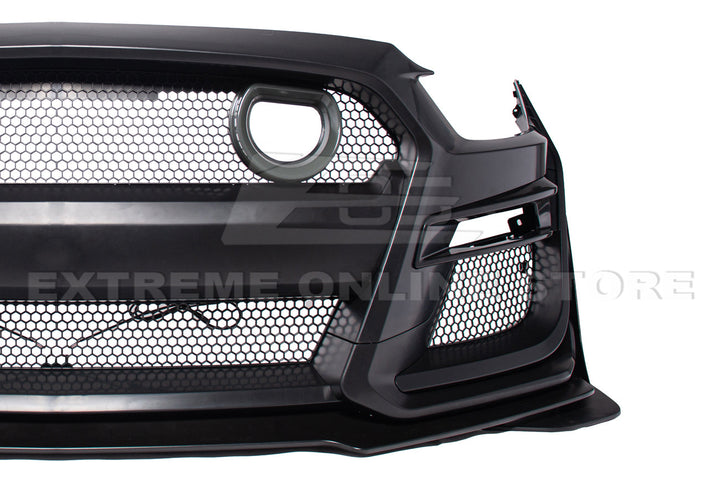 2015-17 Ford Mustang GT500 Conversion Front Bumper Kit (W/LED Grille)