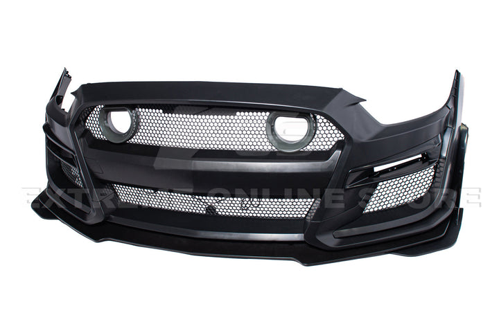2015-17 Ford Mustang GT500 Conversion Front Bumper Kit (W/LED Grille)