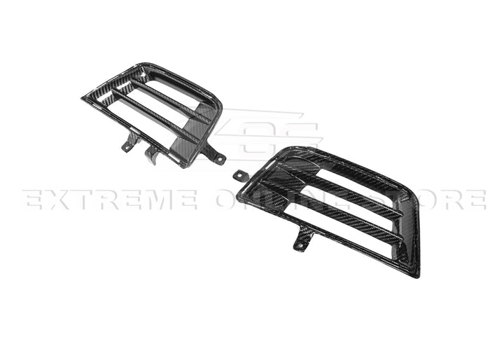 2016-19 Cadillac ATS-V Dry Carbon Fiber Front Grille Accent Bezel Insert