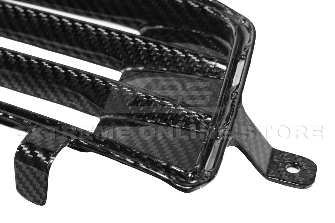 2016-19 Cadillac ATS-V Dry Carbon Fiber Front Grille Accent Bezel Insert