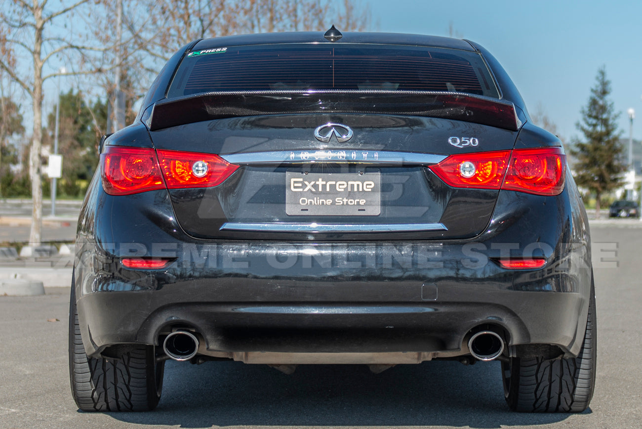 2014-Up Infiniti Q50 Carbon Fiber Rear Trunk Wing Spoiler