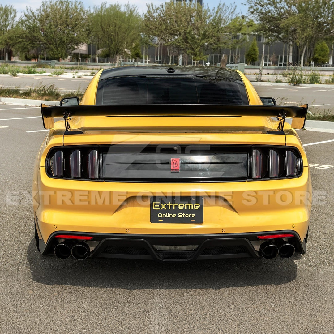2015-23 Ford Mustang GT500 Track Pack Style DRY CARBON FIBER Rear Spoiler High Wing