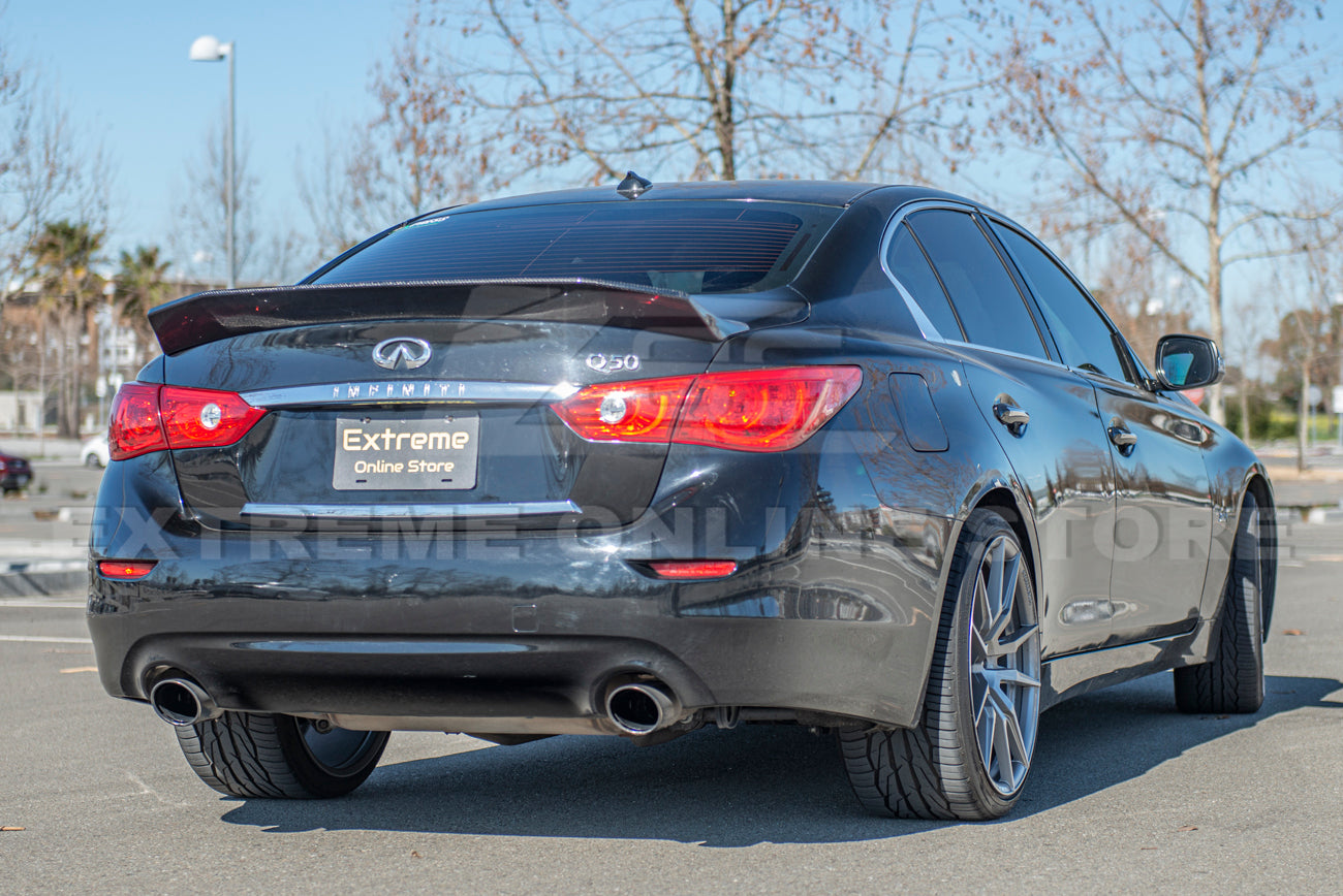 Infinit Sedan Rear 2014-Up Infiniti Q50 Carbon Fiber Rear Trunk Wing Spoiler – Extreme ...