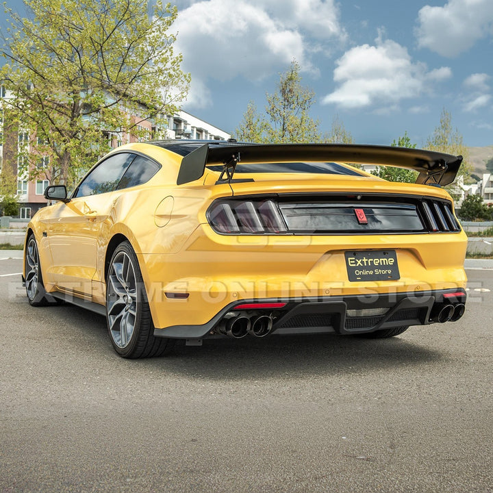 2015-23 Ford Mustang GT500 Track Pack Style DRY CARBON FIBER Rear Spoiler High Wing