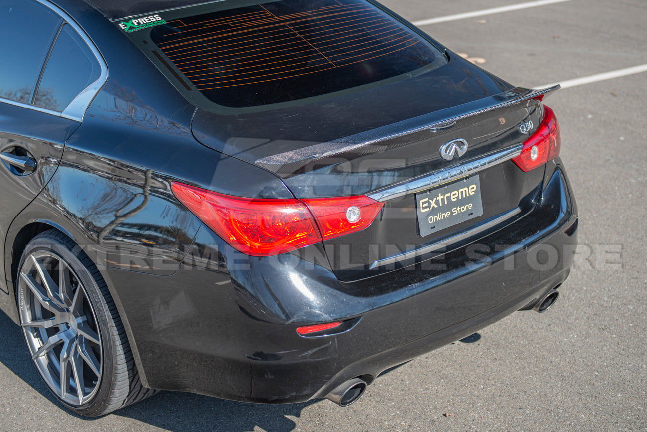 2014-Up Infiniti Q50 Carbon Fiber Rear Trunk Wing Spoiler – Extreme ...