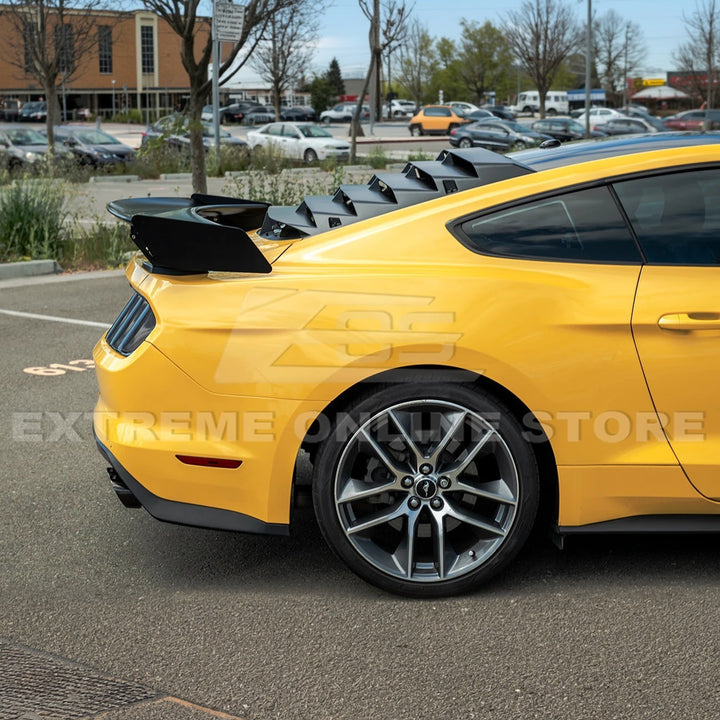 2015-23 Ford Mustang GT500 Track Pack Style DRY CARBON FIBER Rear Spoiler High Wing