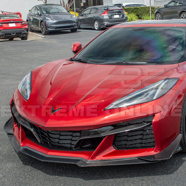 Chevrolet Corvette C8 Z06 DRY CARBON FIBER Front Grille Insert