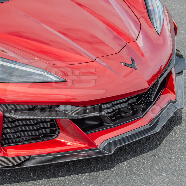 Chevrolet Corvette C8 Z06 DRY CARBON FIBER Front Grille Insert