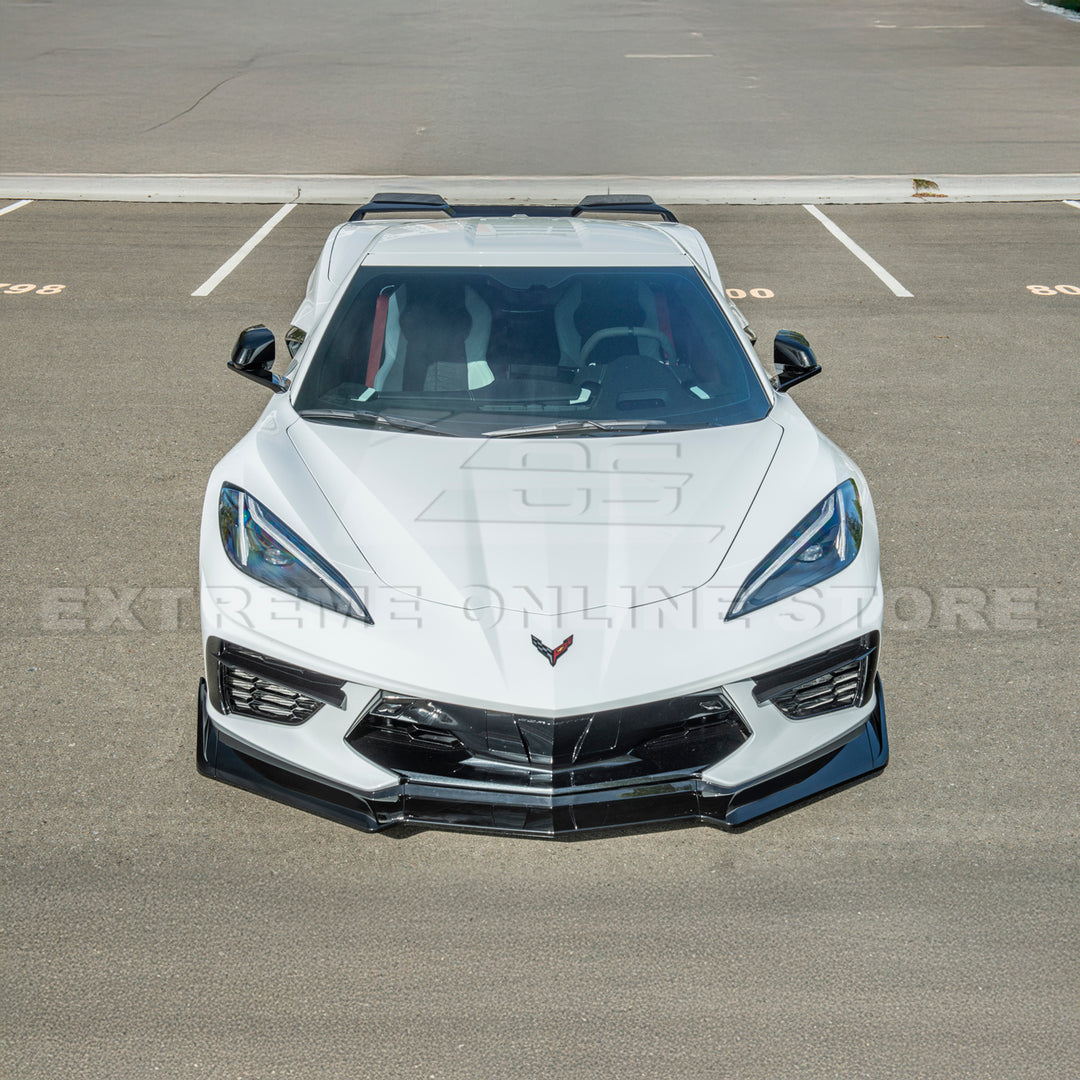 Corvette C8 Stingray Front Splitter [5-Piece Extended Version]