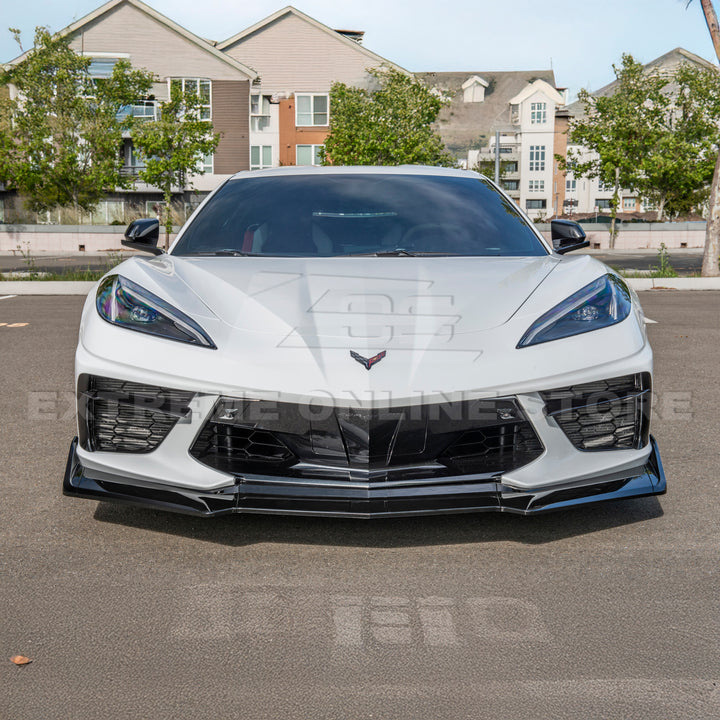 Corvette C8 Stingray Front Splitter [5-Piece Extended Version]