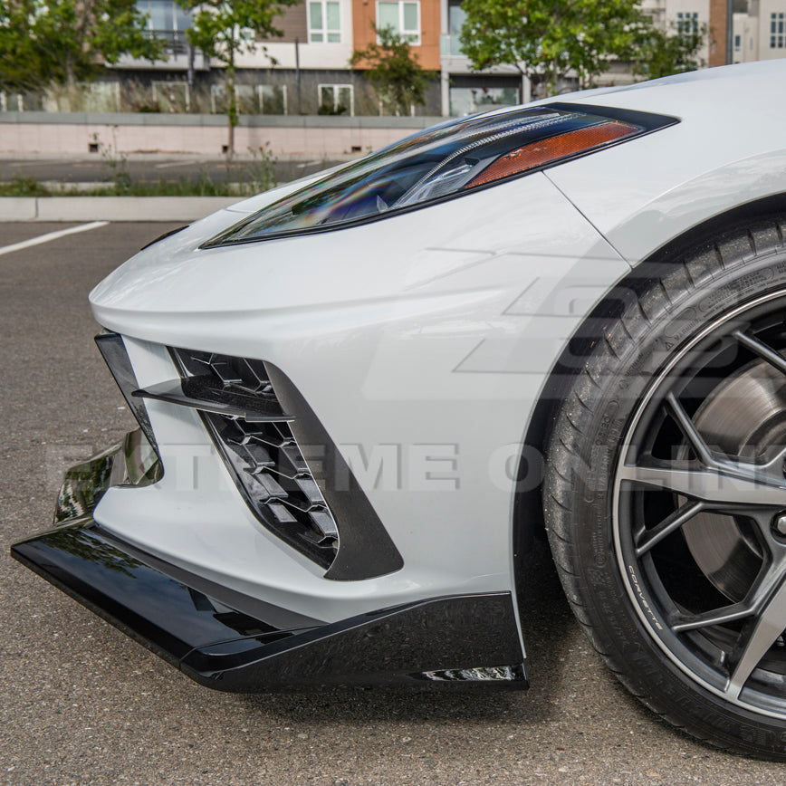 Corvette C8 Stingray Front Splitter [5-Piece Extended Version]