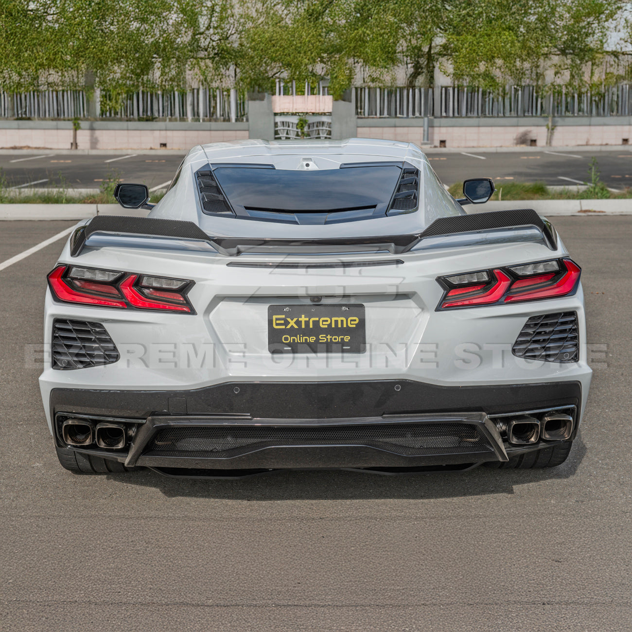 Corvette C8 Z51 Rear Spoiler Add-On Wicker Extension