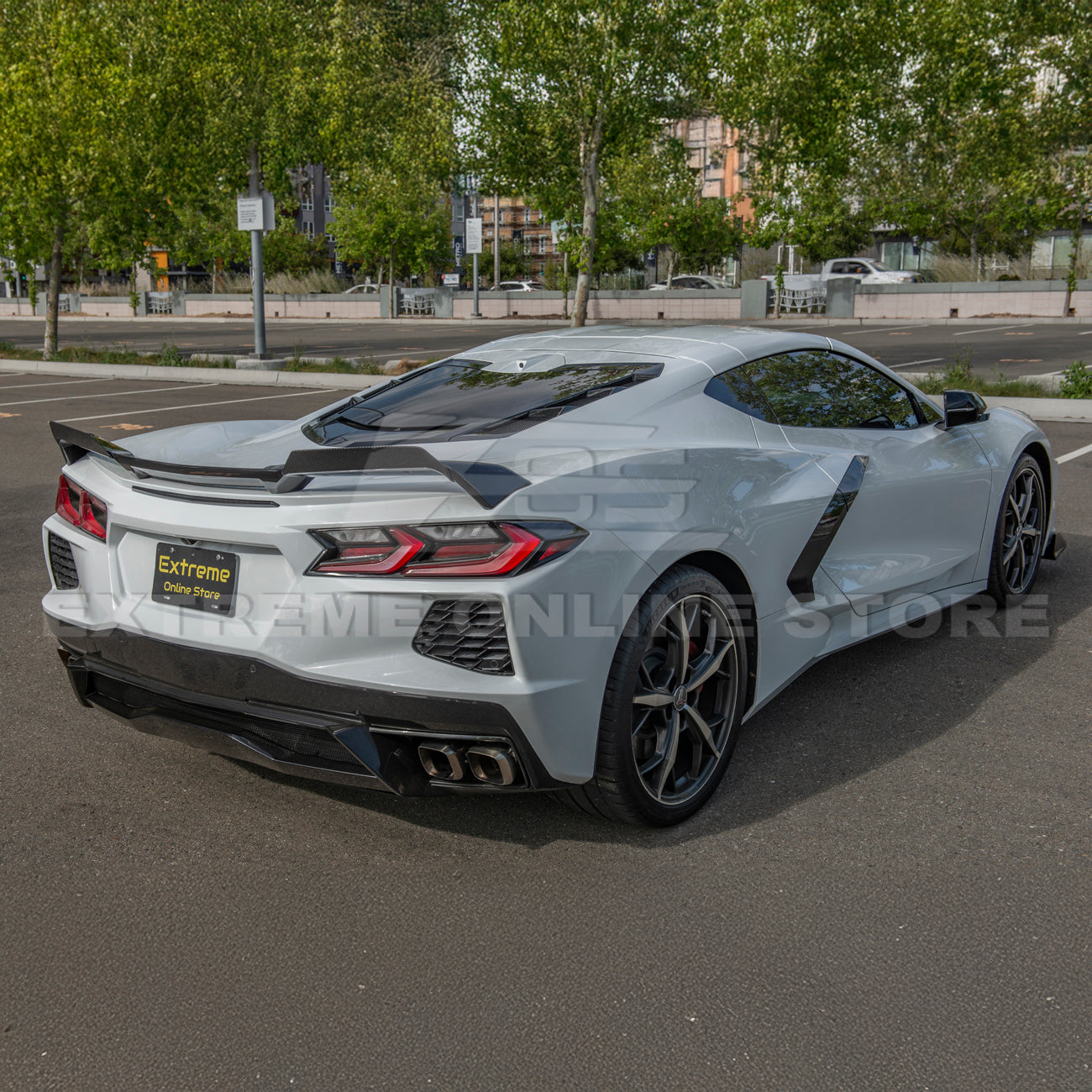 Corvette C8 Z51 Rear Spoiler Add-On Wicker Extension