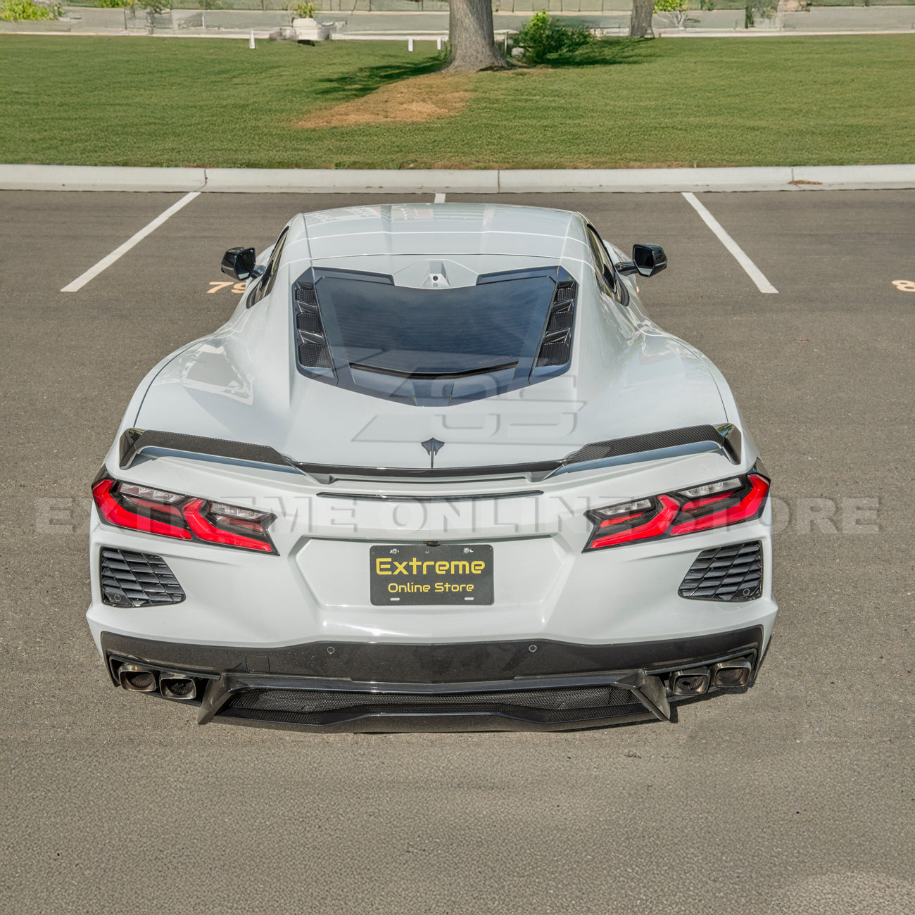 Corvette C8 Z51 Rear Spoiler Add-On Wicker Extension