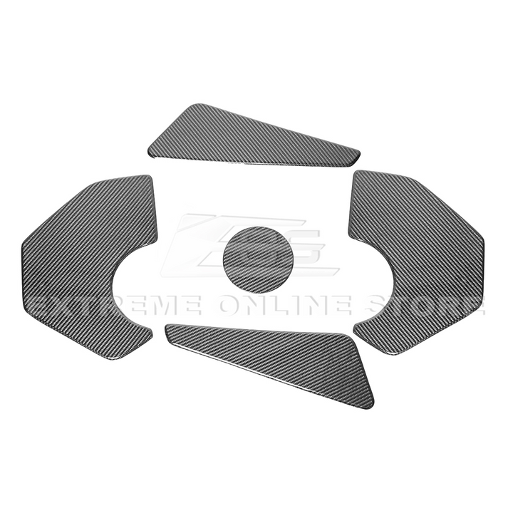 Corvette C8 Engine Bay DRY CARBON FIBER Panel Accent Covers