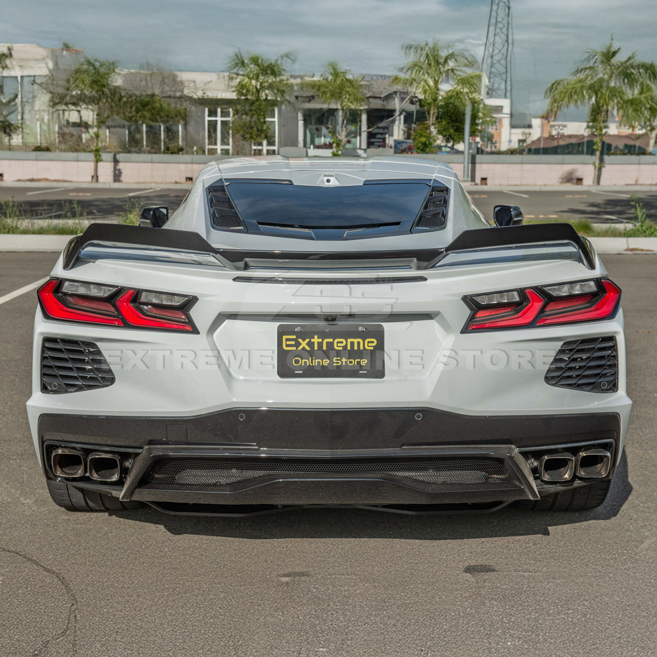 Corvette C8 Z51 Rear Spoiler Add-On Wicker Extension