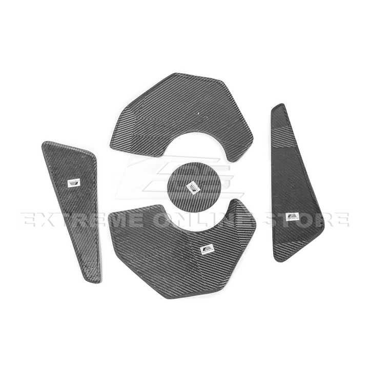 Corvette C8 Engine Bay DRY CARBON FIBER Panel Accent Covers