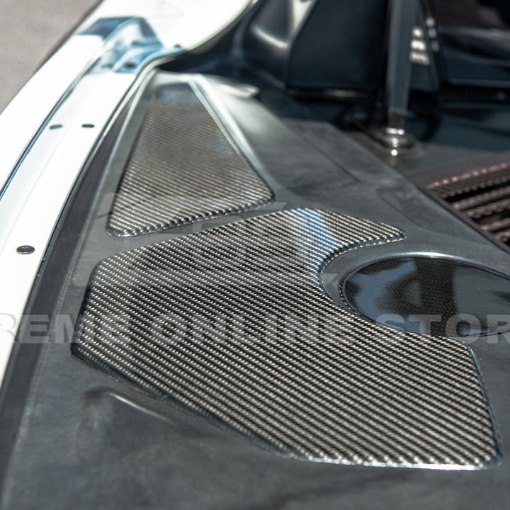 Corvette C8 Engine Bay DRY CARBON FIBER Panel Accent Covers