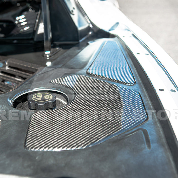 Corvette C8 Engine Bay DRY CARBON FIBER Panel Accent Covers