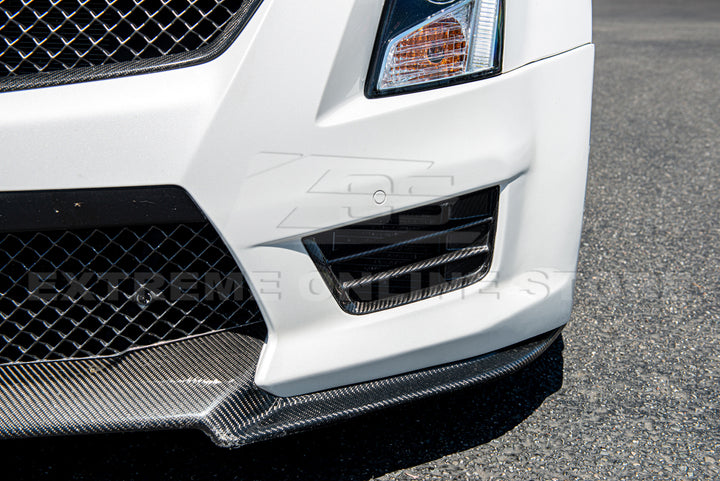 2016-19 Cadillac ATS-V Dry Carbon Fiber Front Grille Accent Bezel Insert
