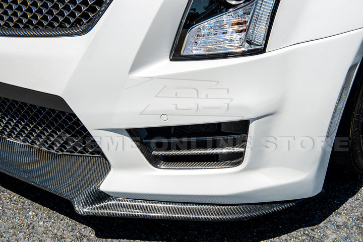 2016-19 Cadillac ATS-V Dry Carbon Fiber Front Grille Accent Bezel Insert