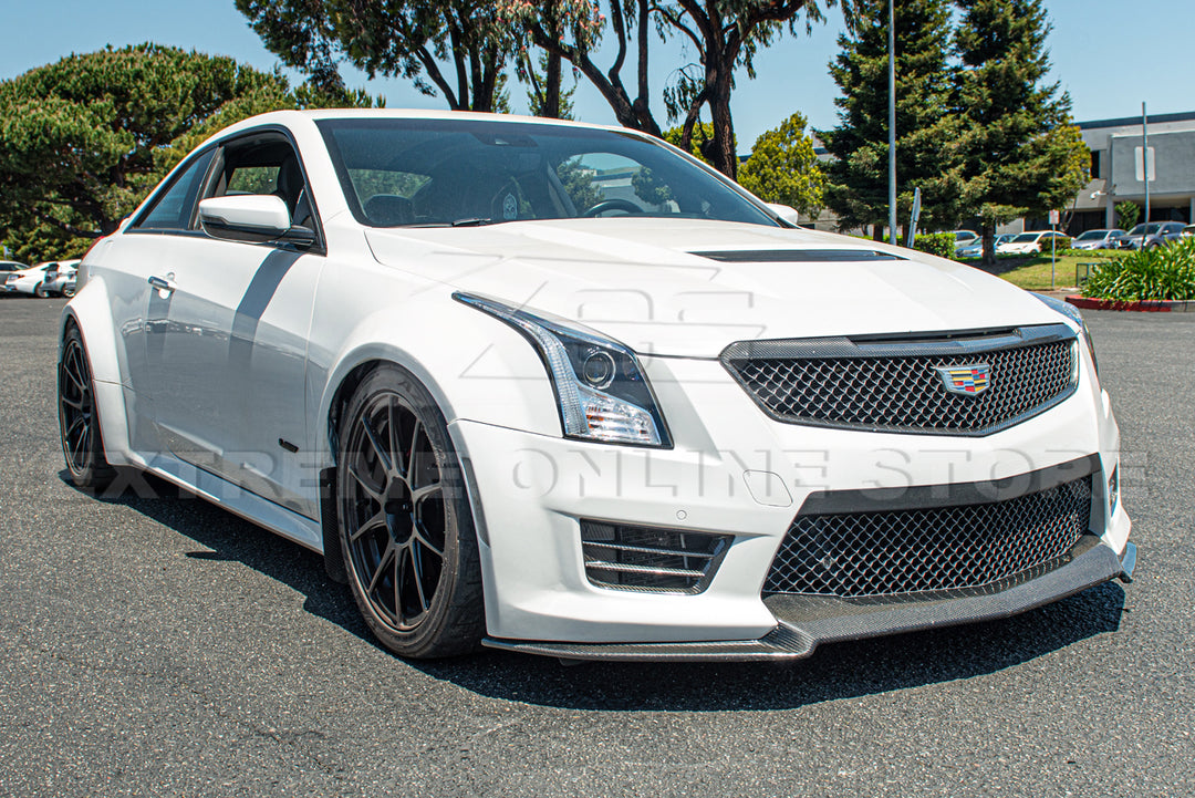 2016-19 Cadillac ATS-V Dry Carbon Fiber Front Grille Accent Bezel Insert