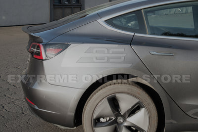 2017-Up Tesla Model 3 Performance Carbon Fiber Rear Spoiler