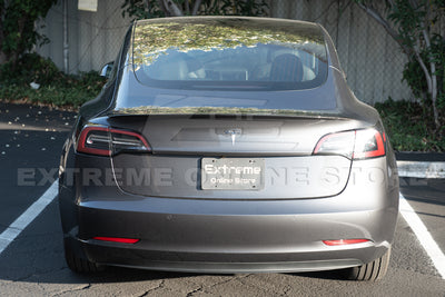 2017-Up Tesla Model 3 Performance Carbon Fiber Rear Spoiler