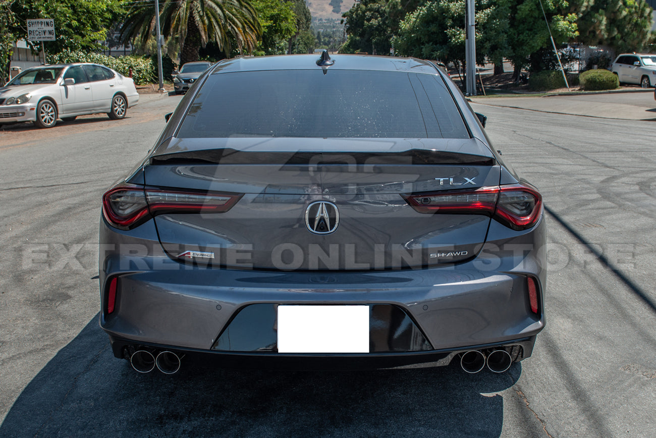 2021-Up Acura TLX Stainless Steel Muffler Delete Quad Tips Axle Back Exhaust