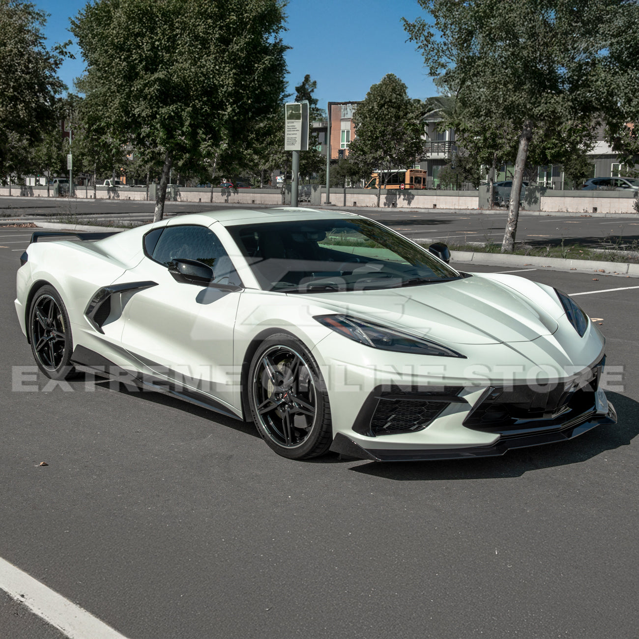 Corvette C8 5VM Front Splitter (2-Piece Version) & Side Skirts