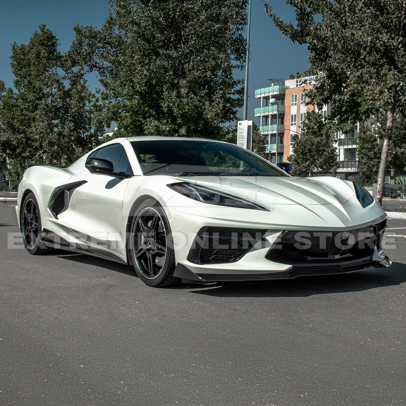 Corvette C8 5VM Front Splitter (2-Piece Version) & Side Skirts
