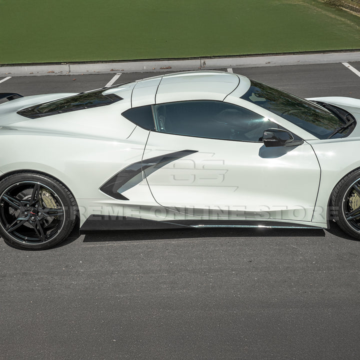 Chevrolet Corvette C8 DRY CARBON FIBER 5VM Side Skirts