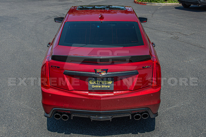 2016-19 Cadillac CTS-V DRY Carbon Fiber Rear Deck Lid Center Applique Trunk Insert