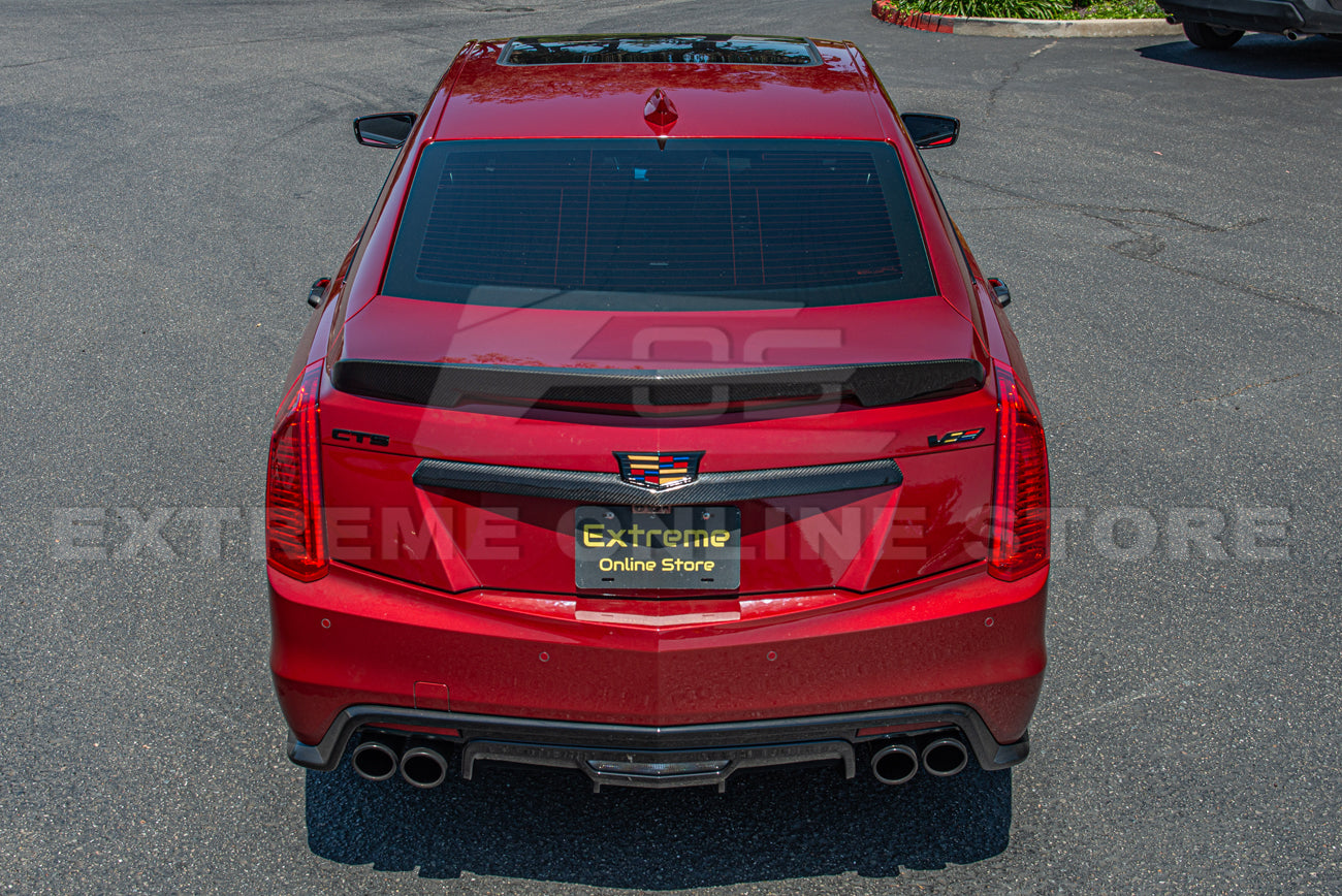 2016-19 Cadillac CTS-V Carbon Fiber Rear Deck Lid Center Applique Trunk Insert