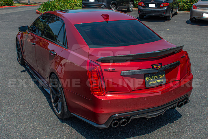 2016-19 Cadillac CTS-V DRY Carbon Fiber Rear Deck Lid Center Applique Trunk Insert