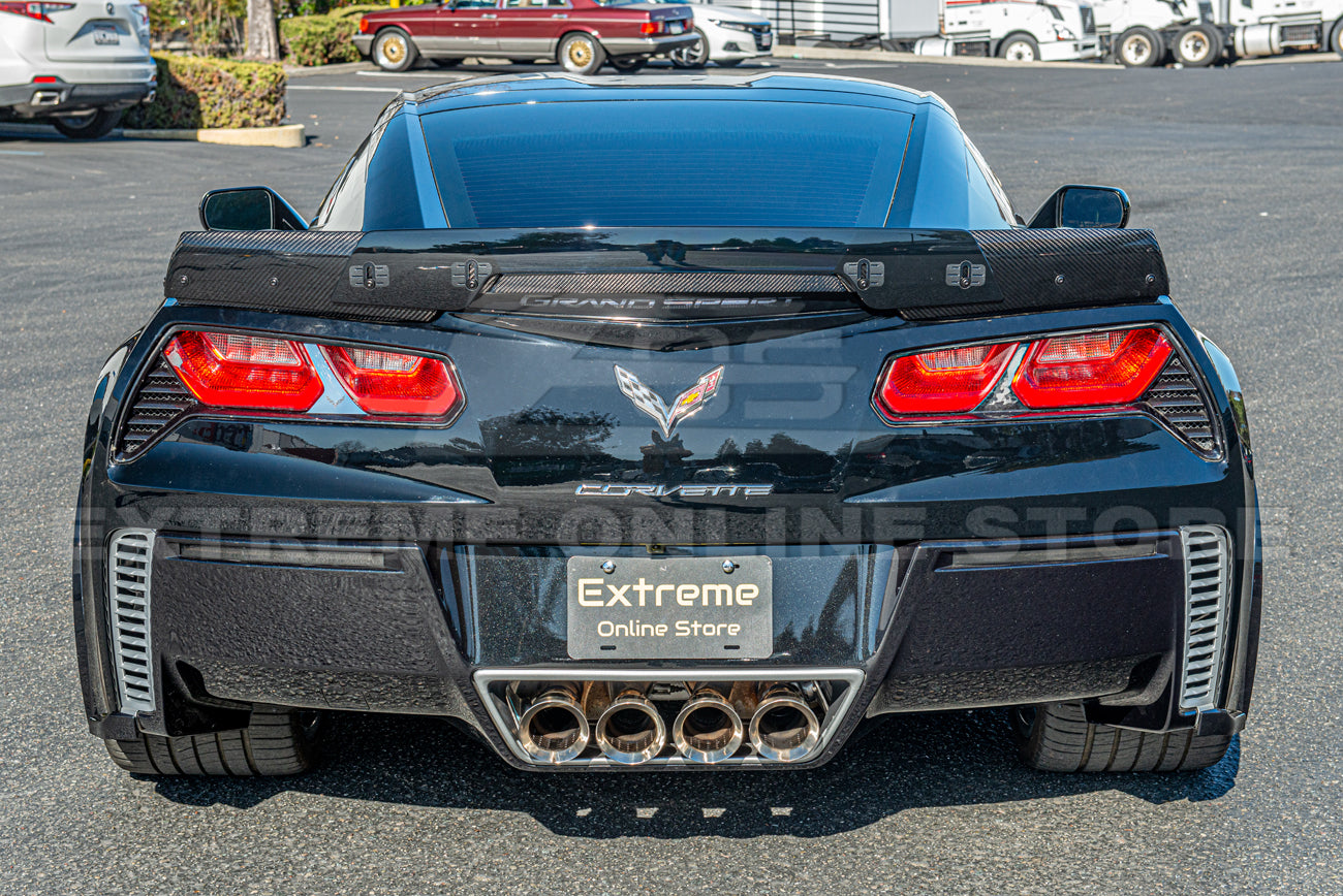 Corvette C7 Z06 Stage 3 Carbon Fiber Rear Spoiler W/ Wickerbill Extension