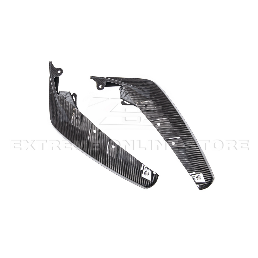 21-Up BMW G82 G83 M4 Carbon Fiber Extended Front Side Splitter
