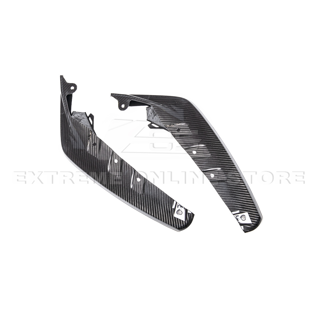 21-Up BMW G82 G83 M4 Carbon Fiber Extended Front Side Splitter