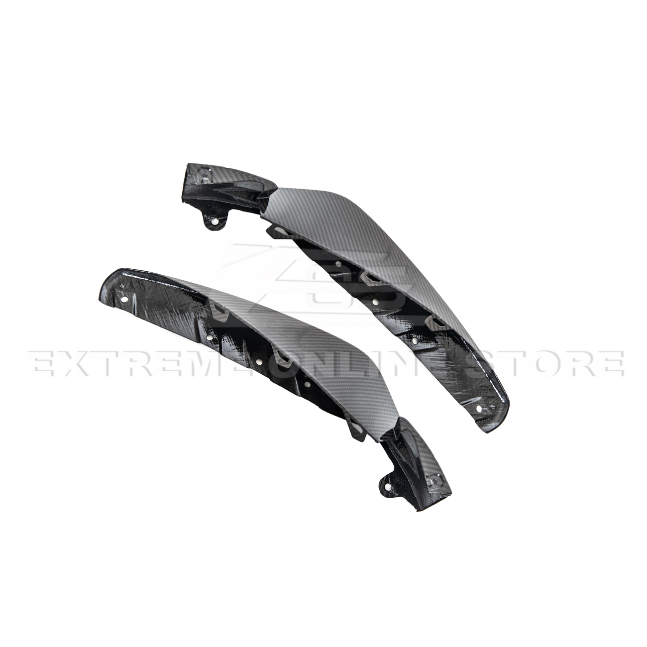 21-Up BMW G82 G83 M4 Carbon Fiber Extended Front Side Splitter