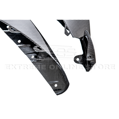 21-Up BMW G82 G83 M4 Carbon Fiber Extended Front Side Splitter