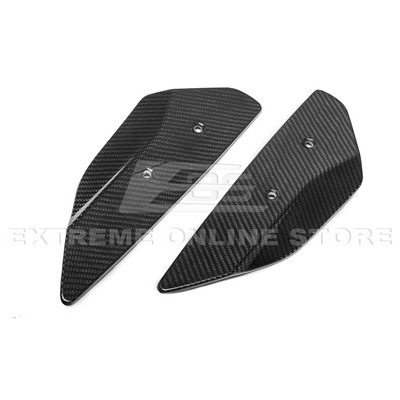 2020-Up Corvette C8 GM Factory Style DRY CARBON FIBER Rear Spoiler Side Winglets