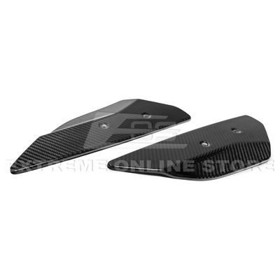 2020-Up Corvette C8 GM Factory Style DRY CARBON FIBER Rear Spoiler Side Winglets